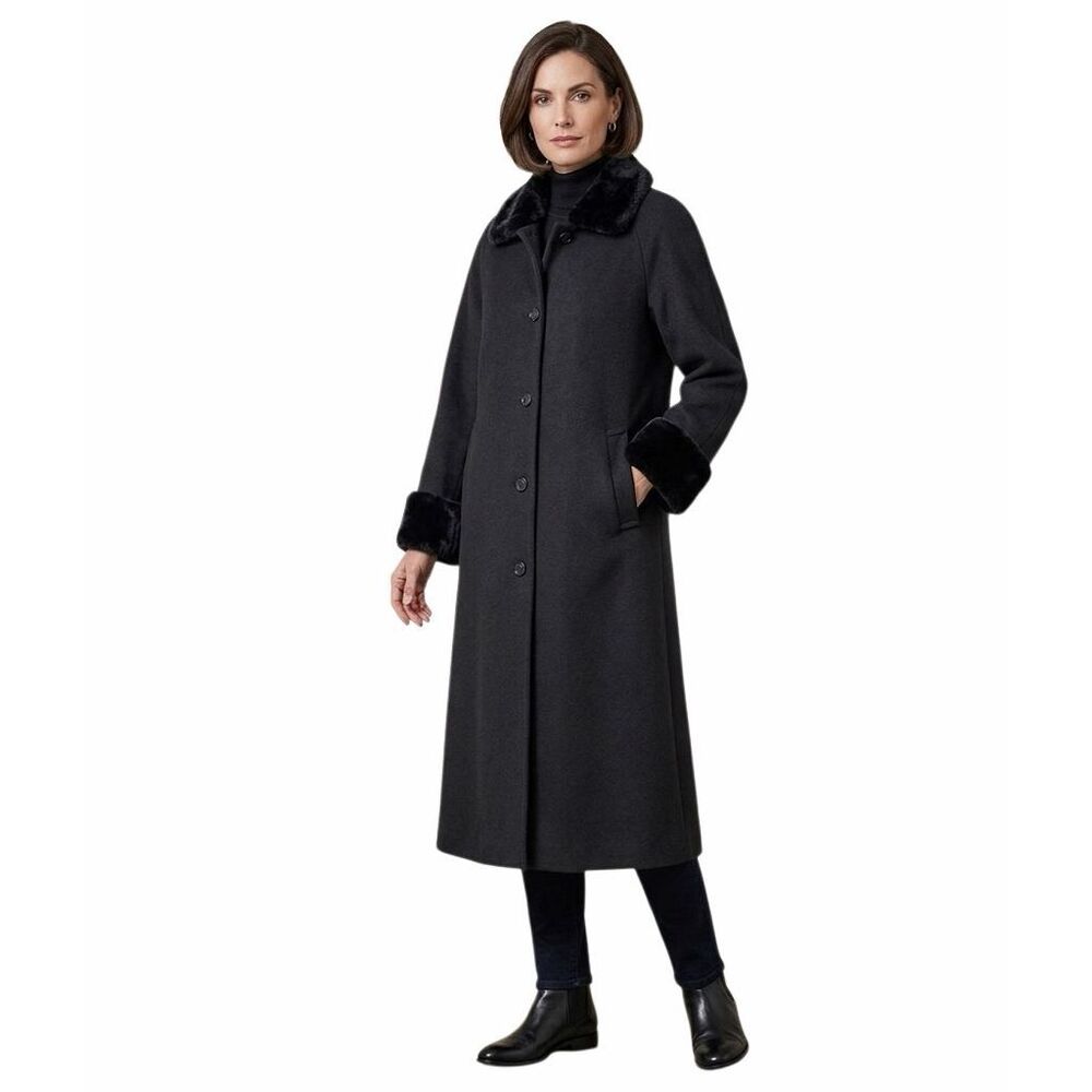 Vintage Harve Benard Black Wool Coat Size 4
